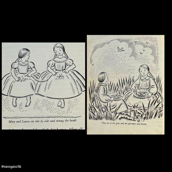 ▪️VTG/ANTIQUE▪️1935 Special Ed Hardcover Library 'LITTLE HOUSE ON THE PRAIRIE' - Picture 5 of 12